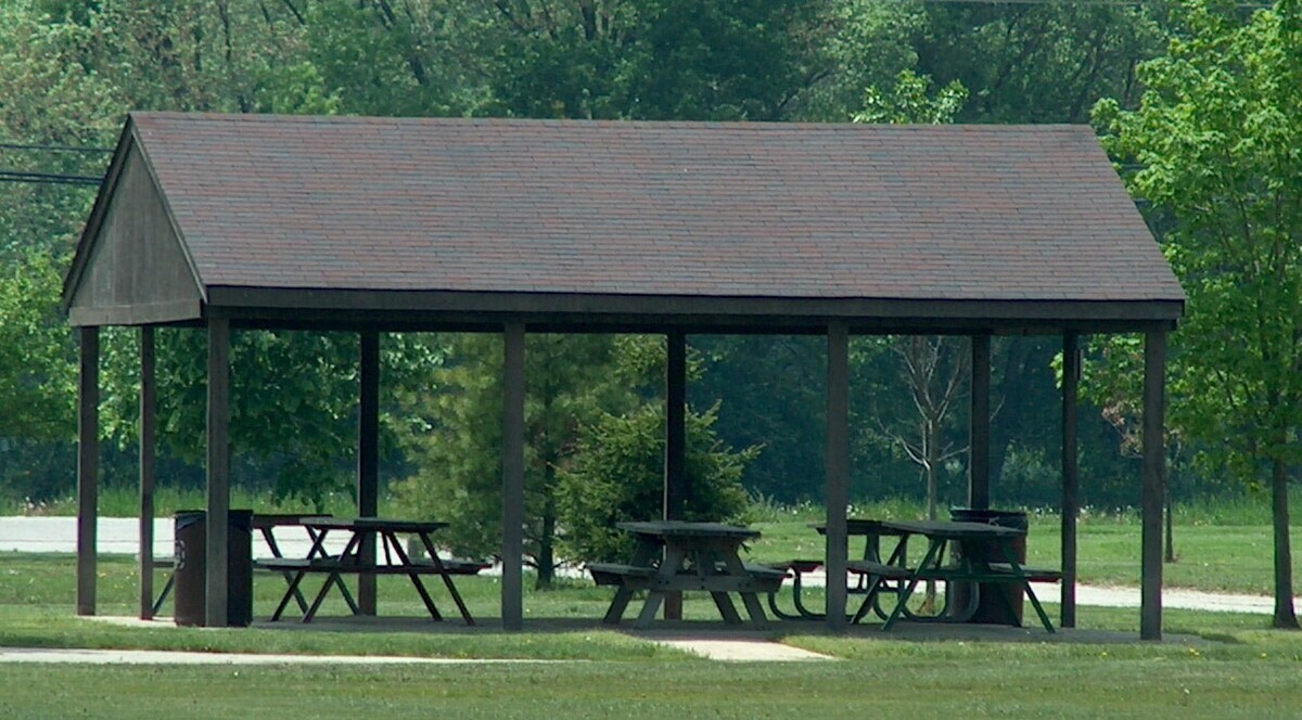 Picnic shelter at Bowman Park